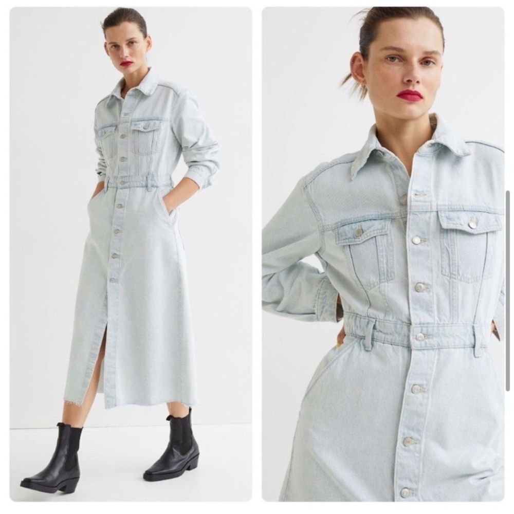 H&M Denim Maxi Dress